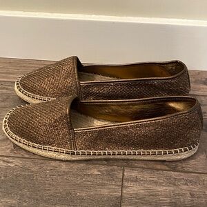 Nine West Bronze Flats, Size 8